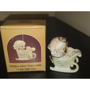 Precious Moments Enesco Baby's First Christmas 1988 Ornament 115282